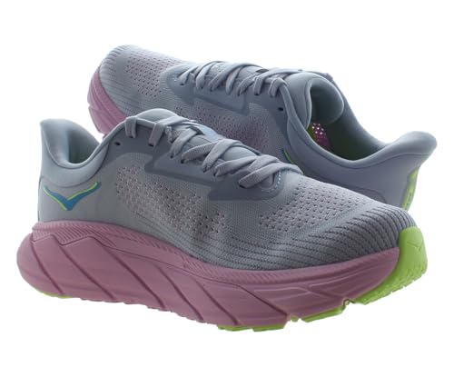 HOKA ONE ONE Arahi 7 Wide Womens Shoes Size 8, Color: Gull/Pink Twilight4