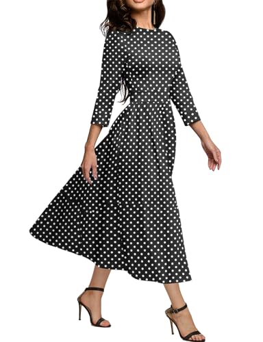 Image of Simple Flavor Women's Vintage Dress Sleeveless O-Neck Party Cocktail Dress