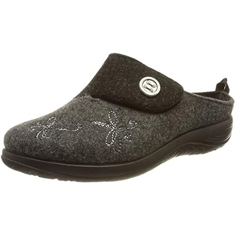 FLY FLOT Women's 864169 Slipper, Anthracite Black, 8 US Cover