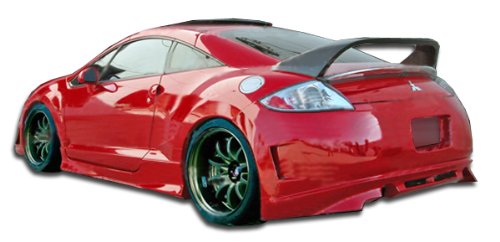 Extreme Dimensions Duraflex Replacement for 2006-2012 Mitsubishi Eclipse Eternity Rear Bumper Cover - 1 Piece