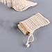 jojofuny 6pcs Drawstring Soap Foaming Bags Beige Mesh Soap Storage Pouches Bathroom Drying Holders for Home Shower Use