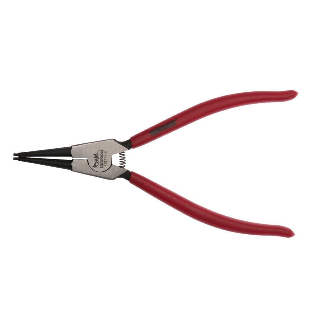 Teng Tools 9 Inch Vinyl Grip Straight/Outer Type Snap Ring/Circlip Pliers - MB472-9
