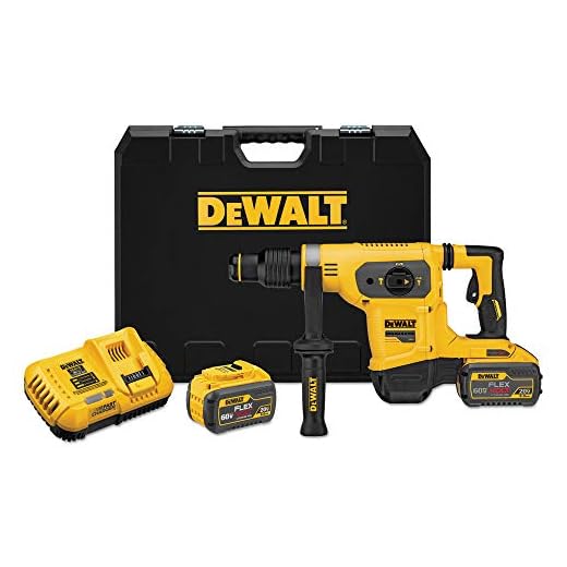 DEWALT 60V MAX Cordless Hammer Drill Kit, 1-9/16 in., (2) FLEXVOLT Batteries & Charger Included (DCH481X2)