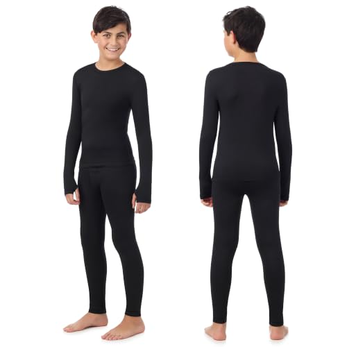Image of Cuddl Duds Heavyweight 2 Piece Sets Base Layer Thermal Underwear for Boys