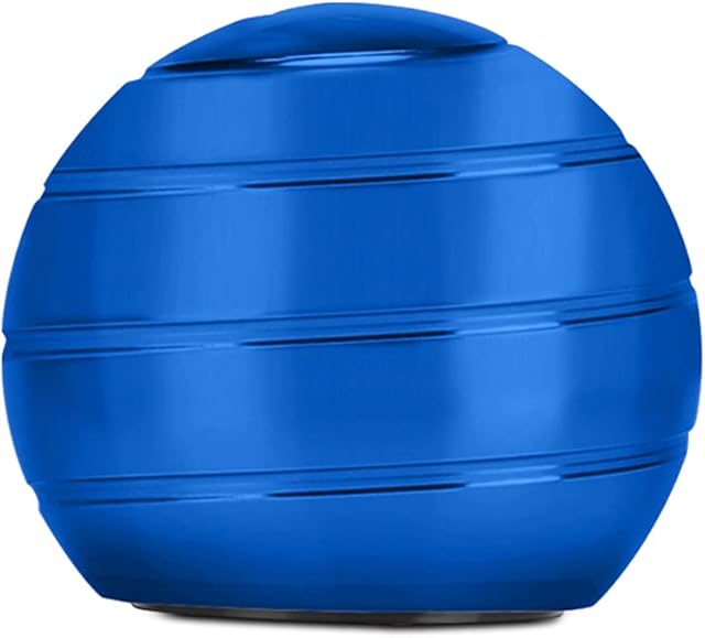 CaLeQi Kinetic Desk Toys, Optical Illusion Rotating Ball Office Stress Toys Metal Top Ball Gift for Men Women Adults and Kids