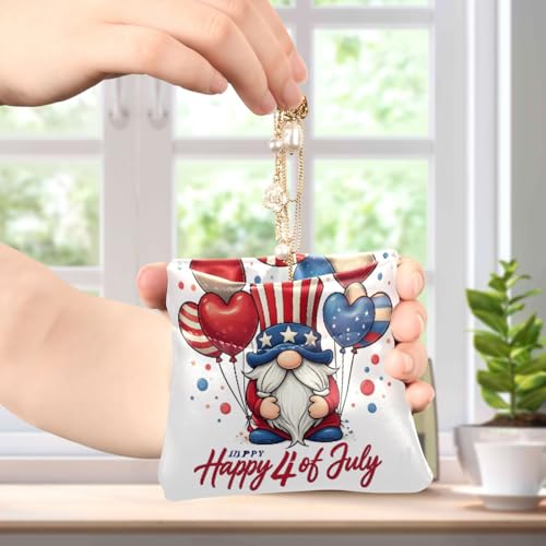 Gnome Red Hat Coin Purse Leather Pouch Change Purse, Squeeze Coin Pouch for Cards, Keys & Lipsticks, Unisex4