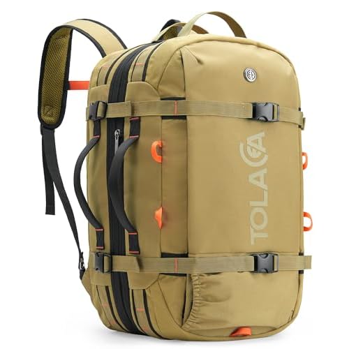 Tolaccea Travel Laptop Backpack 40-50L – Flight Approved