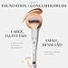 IT Cosmetics Heavenly Luxe Complexion Perfection Brush #7 - Dual-Ended Premium Makeup Brush for Foundation Concealer & Contour, Ultra-Soft Synthetic Fibers, Airbrush Finish, Pro-Hygienic, Cruelty-free