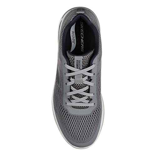 Image of Skechers Men's Go Walk Arch Fit Mesh Lace-Up | Arch Fit Removable Insole, Ultra Go Cushioning, Comfort Pillar Technology, Breathable Mesh Upper, Machine Washable