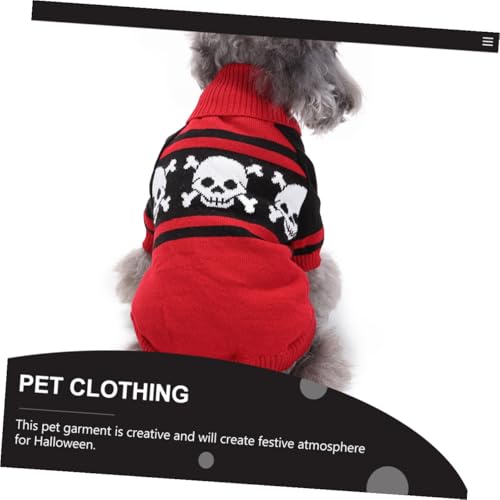 Suéter Halloween para Perros con Calavera Talla L miniatura 3