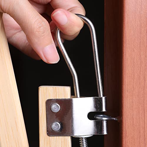 Hoomall Retractable Pet Gate Expandable Dog Fence Wooden Screen Door Accordion Gates Portable For Doorways Dog Pet Gate Pet Safety Patio Garden Lawn #TOP5