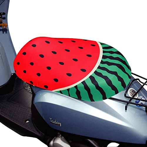 aile 原付きバイク スクーター 原付 シートカバー バイクカバー シート カバー 汚れ キズ 隠し (カットすいか)