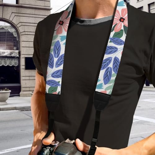 Sepetwhos Cute Daisy Camera Strap Adjustable Neck Shoulder Strap with Quick Release Buckles Universal Neck Belt Strap for Photographers