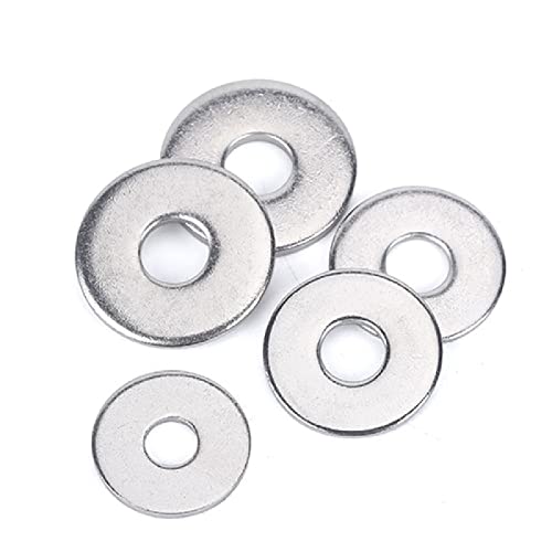 Arandelas planas de metal Arandelas galvanizadas, Arandela plana de acero inoxidable 304 de 100 Uds., arandela plana de metal ultrafina, arandela plana, diámetro interior M3/M3.5,(3 * 6 * 0.5*)