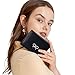 Sunwel Fashion Wallets Girls Cute Coquette Bow Small Wallet Aesthetic Card Holder ID Window Purse for Women (SILVER BOW BLACK)