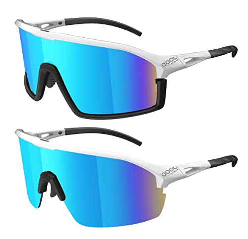 Qooltimes Polarized Shield Cycling Sunglasses For Men Women, Oakley Sutro Sunglasses For Volleyball Running Golfing Mtb Outdoor #TOP2