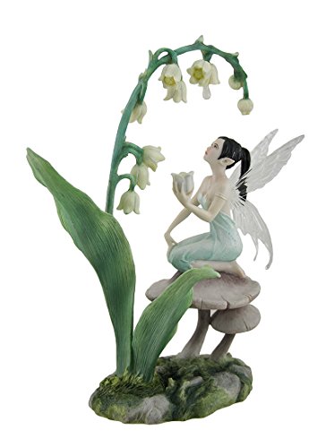 Estatua de Hada de Flores Lirio del Valle 11 Pulgadas miniatura 2