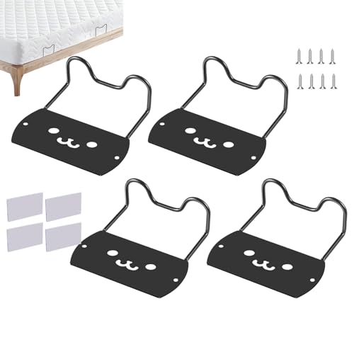 Genérico Halkfri madrass, 4 delar söt madrassfäste, halkfri sängfixering | för sovrum gästrum förskola resa soffa säng golv