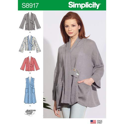 Simplicity – Patrón De Costura Para Chalecos De 8698