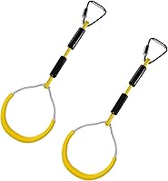 Vista 1 de Sosoport Anillos de fitness para niños, kits de anillos combinados de suspensión para niños, juego de anillos de entrenamiento de fuerza, anillo