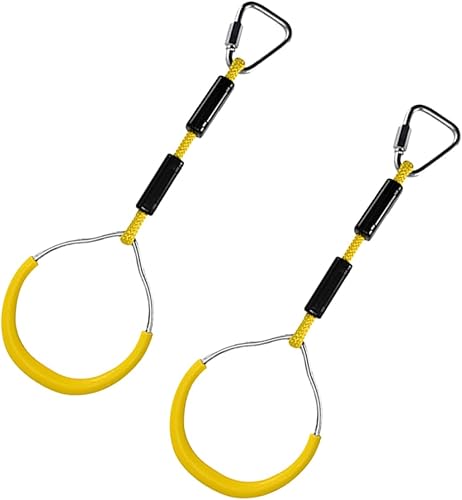 Sosoport Anillos de fitness para niños, kits de anillos combinados de suspensión para niños, juego de anillos de entrenamiento de fuerza, anillo de