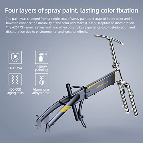 A Dece Oasis equipped with rear racks and fenders, ADO A20FXE electric bike for adults men 20 * 4.0 Fat tyres E bike… - Image 5