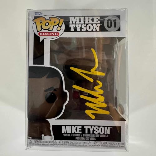 Autographed/Signed Mike Tyson Funko Pop Boxing 01 Figurine JSA COA