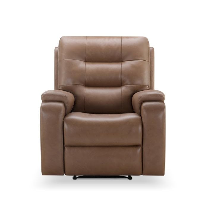 Image of Torque - Charlie 1 Seater Leatherette Manual Recliner (Brown) | Recliner Chair for Living Room, Bedroom, Office | 1 Year Warranty