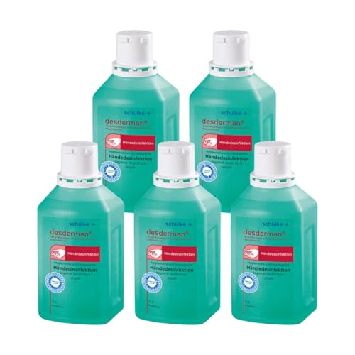 Schülke Desderman | 5 x 500 ml | Händedesinfektionsmittel | Desinfektionsmittel