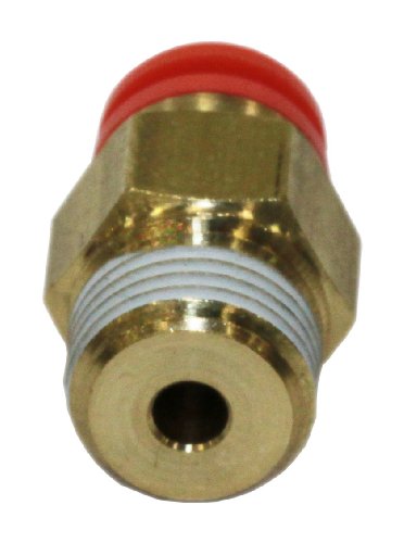 Smc Kq2H03-34As Brass Push-To-Connect Tube Fitting With Sealant, Adapter, 5/32" Tube Od X 1/8" Npt Male #TOP4
