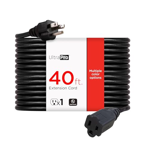 UltraPro Outdoor Extension Cord, 40 Ft, Heavy Duty Extension Cord, ETL Certified 3 Prong 16 AWG...