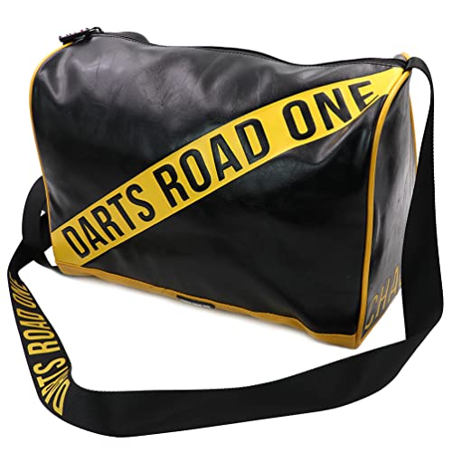 CUESOUL Darts Road ONE Öl Wachs PU Leder Gym Duffle Weekender Bag mit verstellbarem Schulterriemen Cover