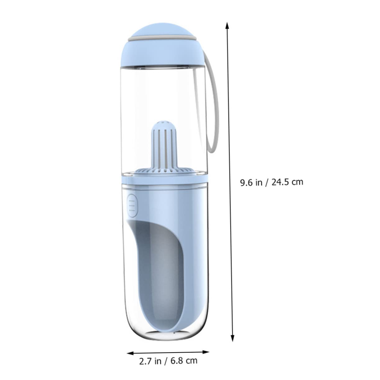 Beavorty Borraccia per Animali da 330ml, Design a U, Apertura Ampia e Uso Mano, di Perdite, per Gatti e Cani in Viaggio