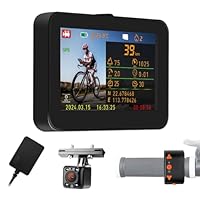 VSYSTO Fahrradspiegel, Fahrrad Rückfahrkamera mit 4,3 HD Monitor, Dashcam Fahrrad, Nachtsicht, Aufzeichnung von Kilometerstand, Geschwindigkeit, Kalorien,für Mountainbike, Rennrad und Elektrofahrrad