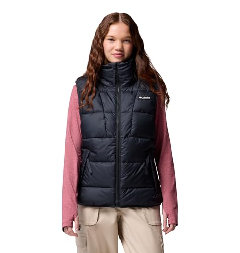 Columbia Damen Pike Lake™ III Vest Pufferweste, Bodywarmer, Schwarz, M EU