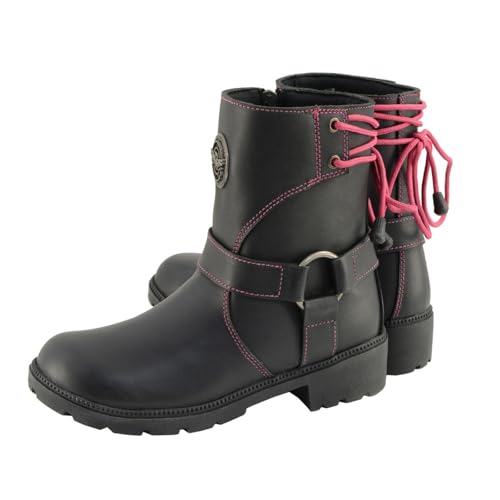 Image of Milwaukee Leather Women's Premium Leather Motorcycle Harness Boots Collection MBL - 6.5