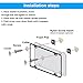 YALOK Anti Theft License Plate Screws Kits- Rustproof Stainless Steel Car Tag Plate Mounting Hardware, M6 (1/4