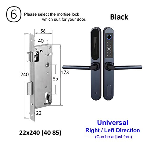 Serrure Connectée Bluetooth Extérieure IP66 avec Empreinte Digitale DQ01