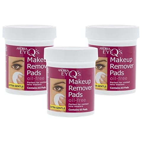 Andrea Eye Q's Oil-free Eye Makeup Remover Pads, 65-Count (Pack of 3) Cover