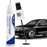 Deep Black Pearl(LC9X/2T) Touch Up Paint for Volkswagen-Exact Match–Chips and Nicks Car Paint Scratch Repair Kit Automotive Paint Pen for Atlas/Beetle/CC/EOS/Golf/GTI/Jetta/Passat/Tiguan