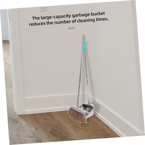 1 Satz Besen-kehrschaufel-Set Wiederverwendbar Alles Reinigung Haushalt Handhaben Borste Bürsten Handbesen Drinnen Mops Lang Besen Mit Kehrschaufel Reiniger Rostfreier Stahl – Bild 4