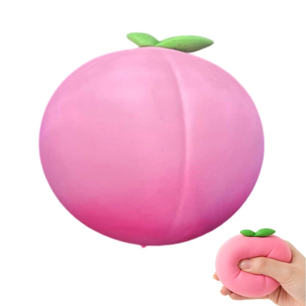 Squeeze Squishy Toys,Peach Slow-Rising Anxiety Sensory Stress Relief Toy(J)