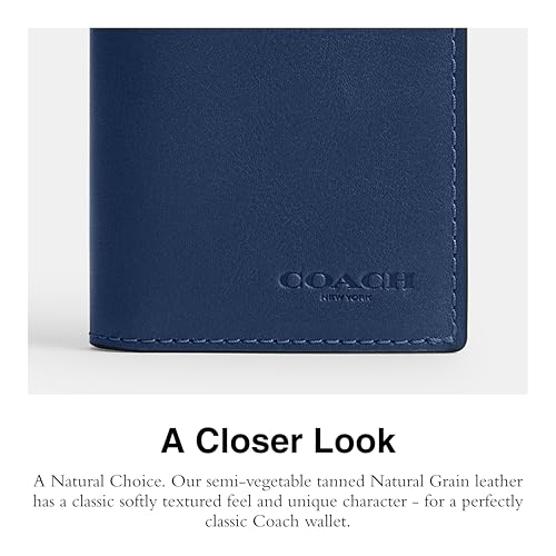 Coach Men's Bifold Case Accessory-Travelers Card Sleeves, Deep Blue4