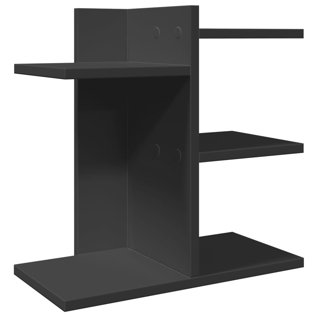 Homgoday Decorazione da Mobili, Organizer da Scrivania Nero 42x21,5x42 cm in Legno Multistrato, Arredo Decorazione da Mobili, Mobili da Interni/Esterni per Soggiorno Ufficio