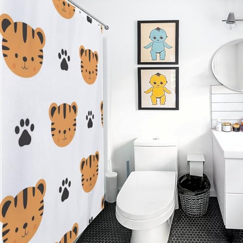 Rideau de douche polyester anti-moisissure 168x183cm