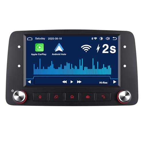 · 【Sicurezza e Concentrazione】 Guida focalizzata: Grazie alla perfetta integrazione di CarPlay/Android Auto e ai pratici pulsanti fisici, mantieni sempre il controllo della navigazione e della musica senza guardare pericolosamente il telefono. Guida in modo più sicuro.