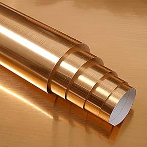 Hode 40 × 300 cm goud zelfklevend decoratief behang vinylfolie PVC kleverige achterkant plastic rol meubelstickers voor…