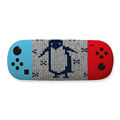 Étui de rangement pour lunettes en tricot pingouin nordique fait main pour protection quotidienne
