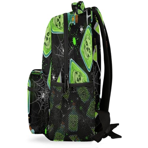 Mochila escolar de calavera para laptop 15.6 3