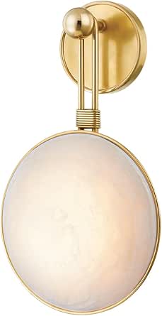 Corbett Lighting 458-01-VB Ares - 1 Light Wall Sconce 16.75 inches Tall and 9.75 inches Wide - Vintage Brass Finish